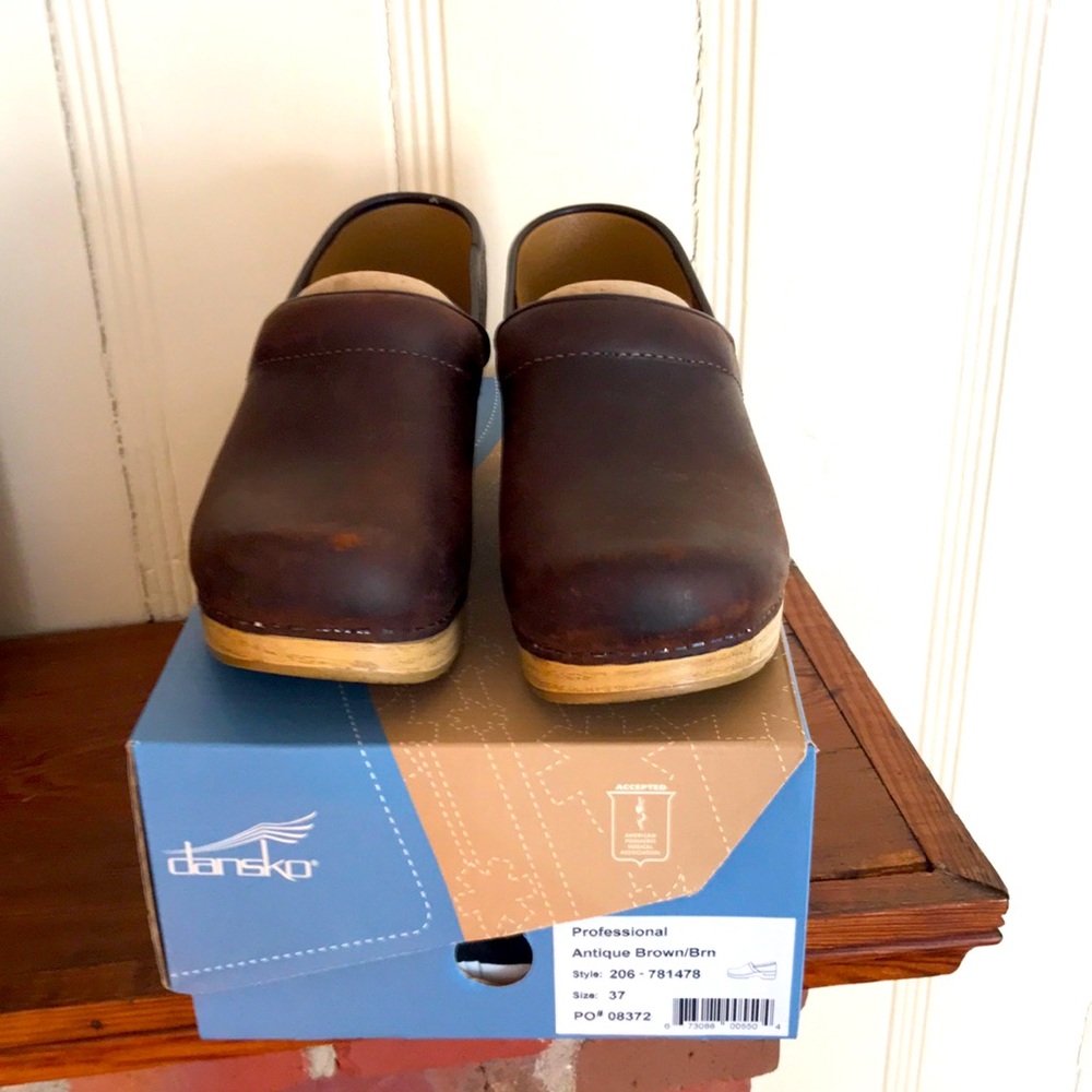 Dansko Professional Antique Brown/Brn Clog Size 37